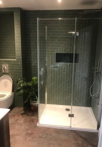 bathroom refit - enclosed shower